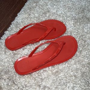 Tory Burch studded logo jelly sandals